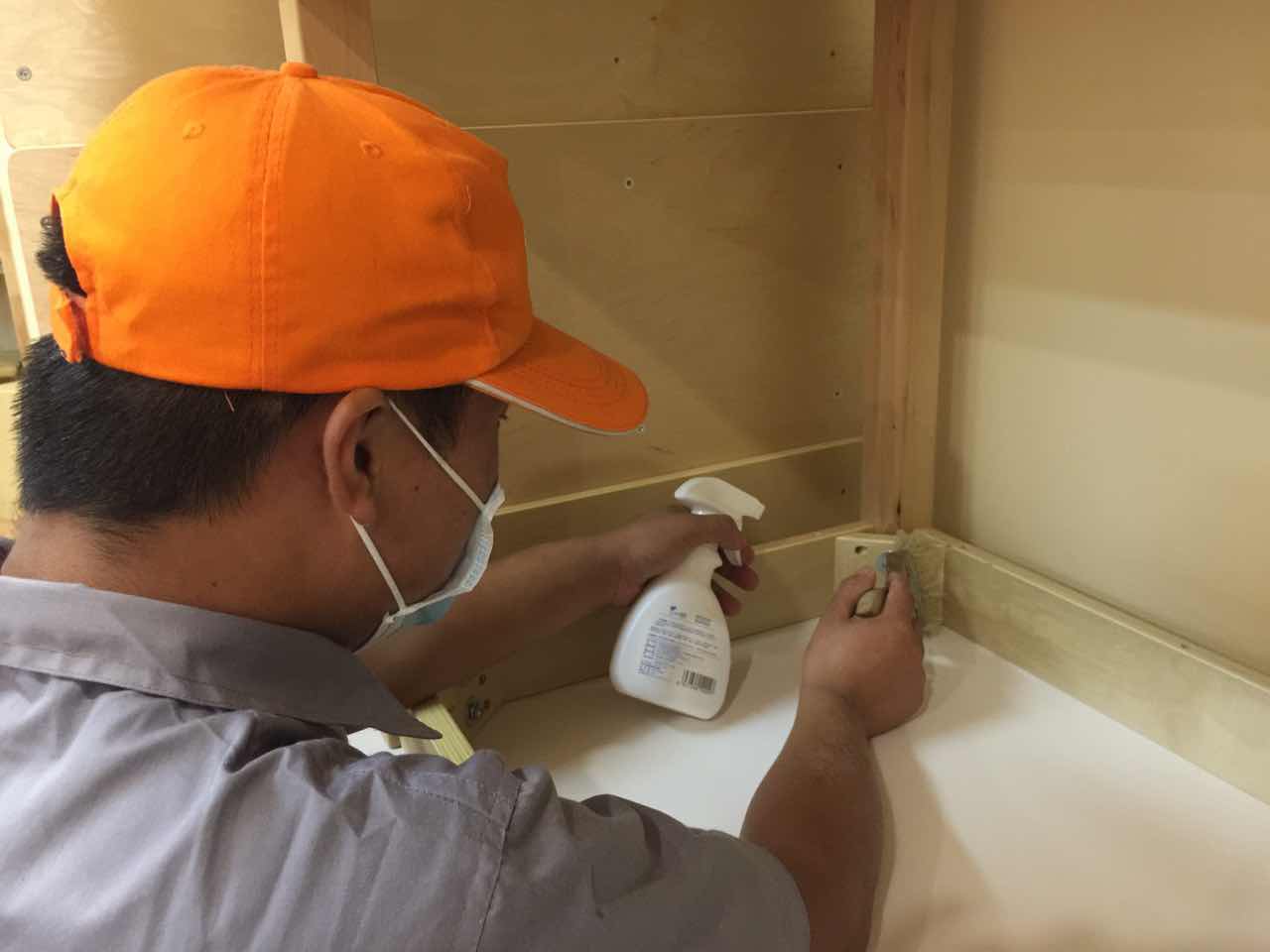 柜子接縫處重點噴涂 柜子接縫處重點噴涂