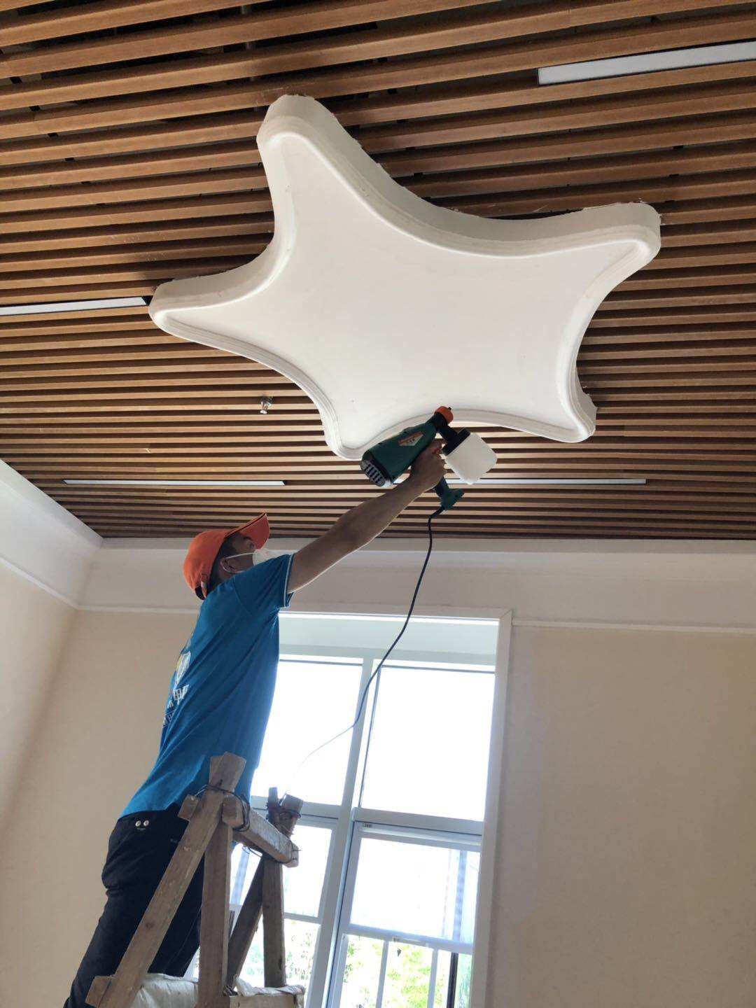 教室頂面吊頂造型全方位施工噴涂 教室頂面吊頂造型全方位施工噴涂