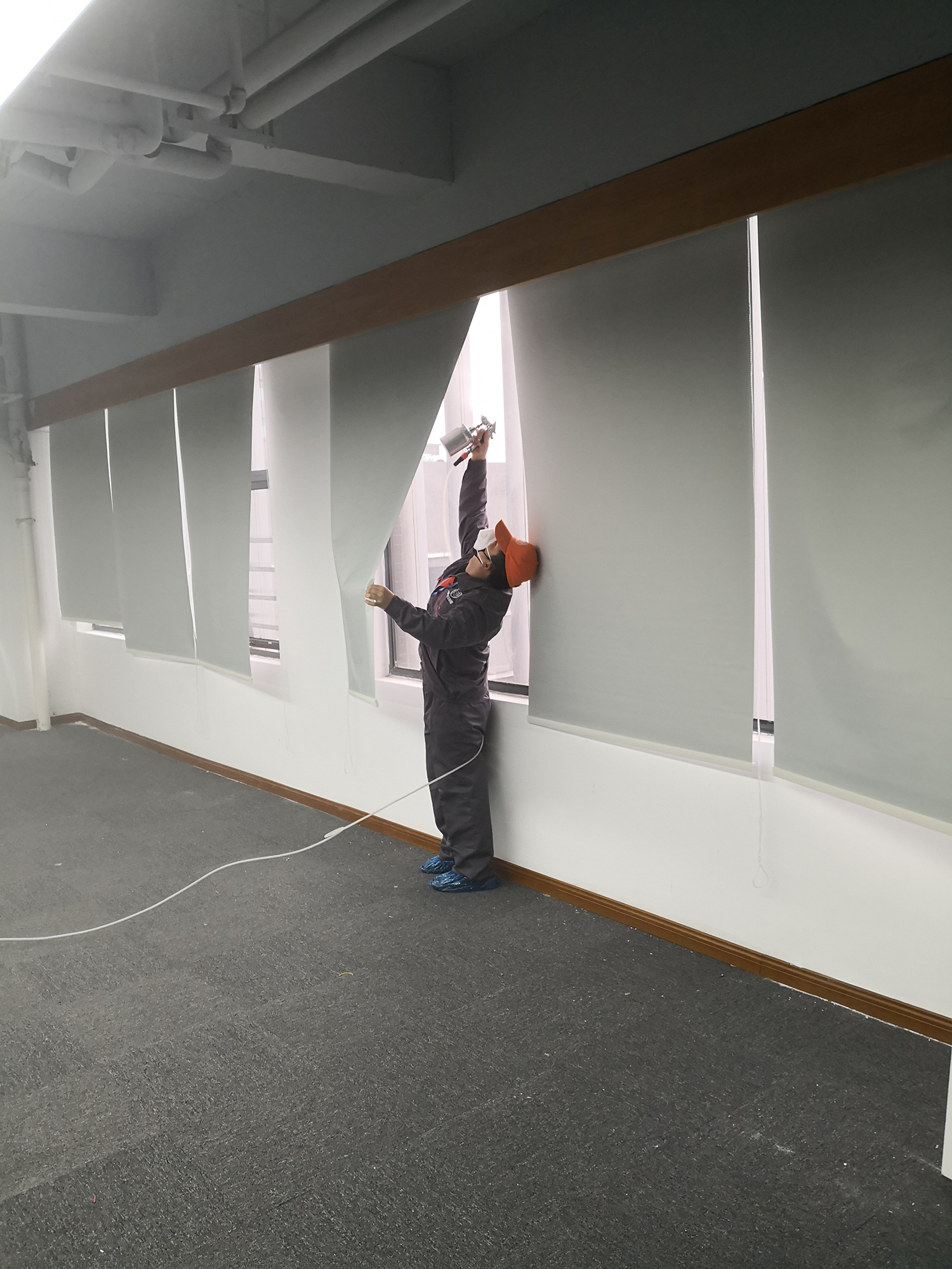 辦公室遮陽布全方位噴涂治理甲醛 辦公室遮陽布全方位噴涂治理甲醛