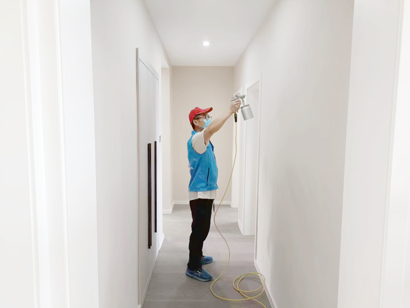 客廳走道墻面施工治理甲醛 客廳走道墻面施工治理甲醛