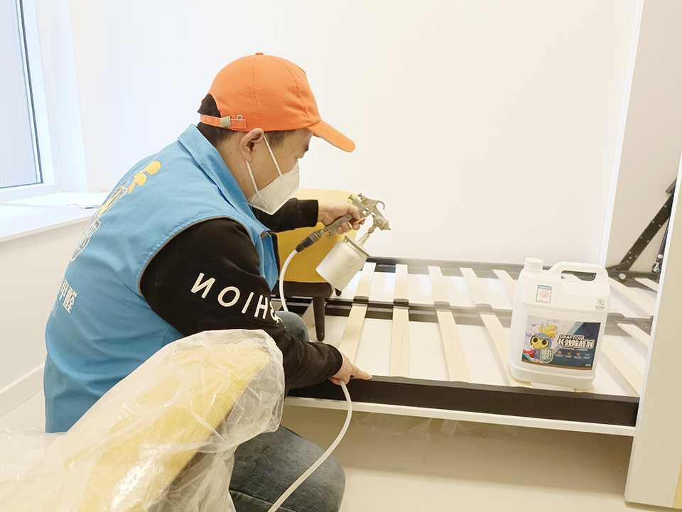 臥室床架噴槍施工治理 臥室床架噴槍施工治理