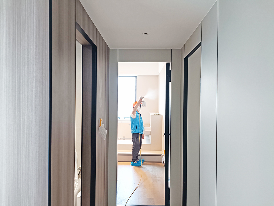 臥室墻面噴槍施工治理甲醛 臥室墻面噴槍施工治理甲醛